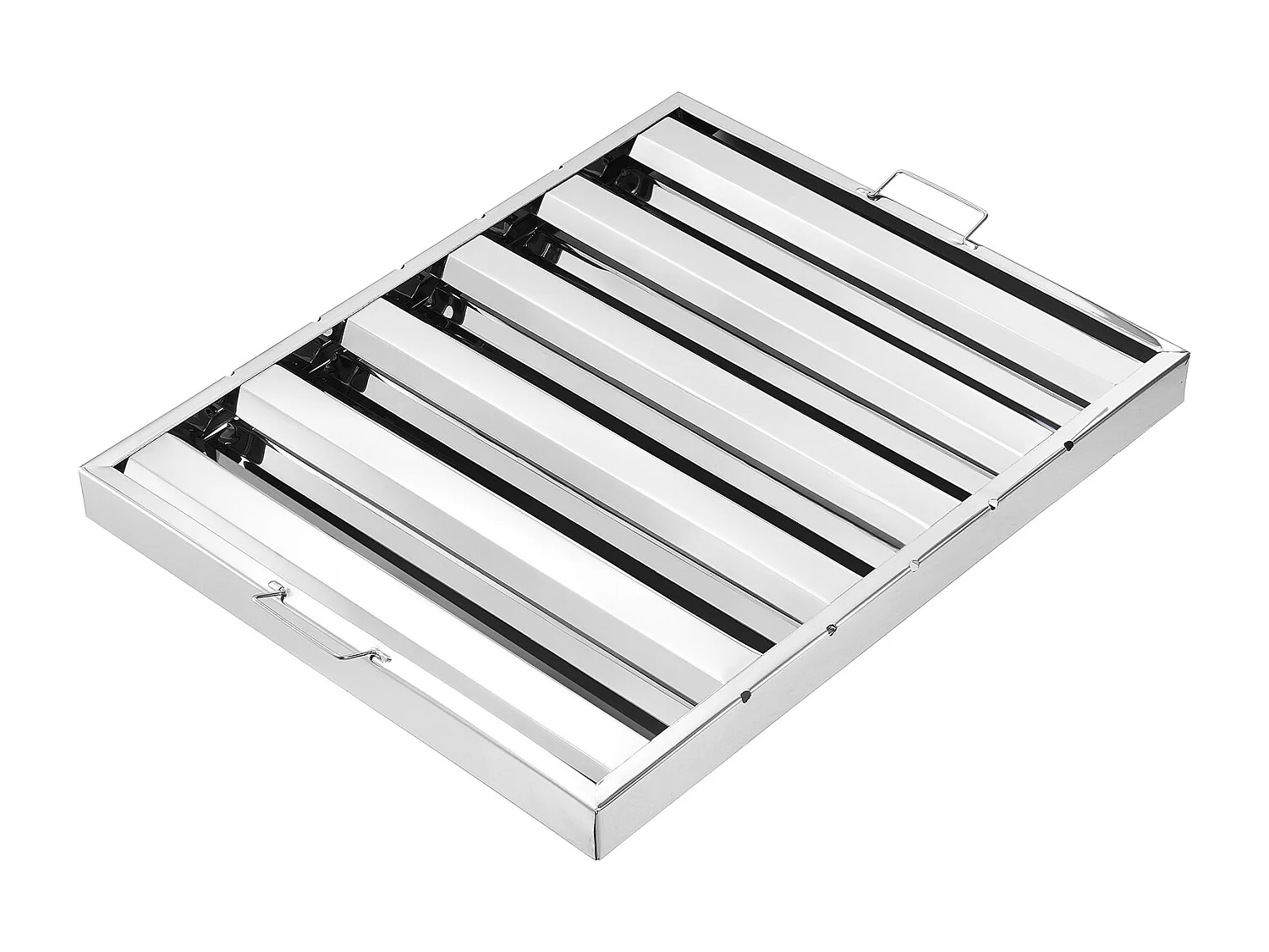 Filtre de Hotte Commercial SucceBuy, 62.2cm x49.5cm, Filtre à Chicane en Acier Inoxydable pour Graisse, pour Hottes de Restaurant, Lot de 2