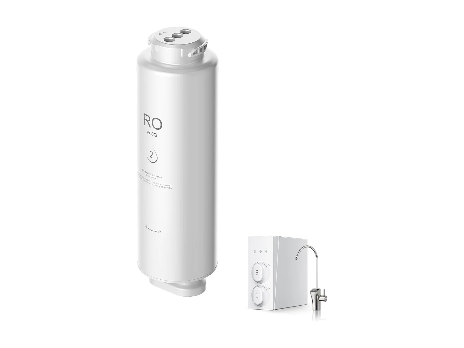 Système d'Osmose Inverse SucceBuy 800 GPD Remplacement pour Filtre Sous Évier SS-006, Cartouche RO pendant 24 Mois, Réduit le Plomb