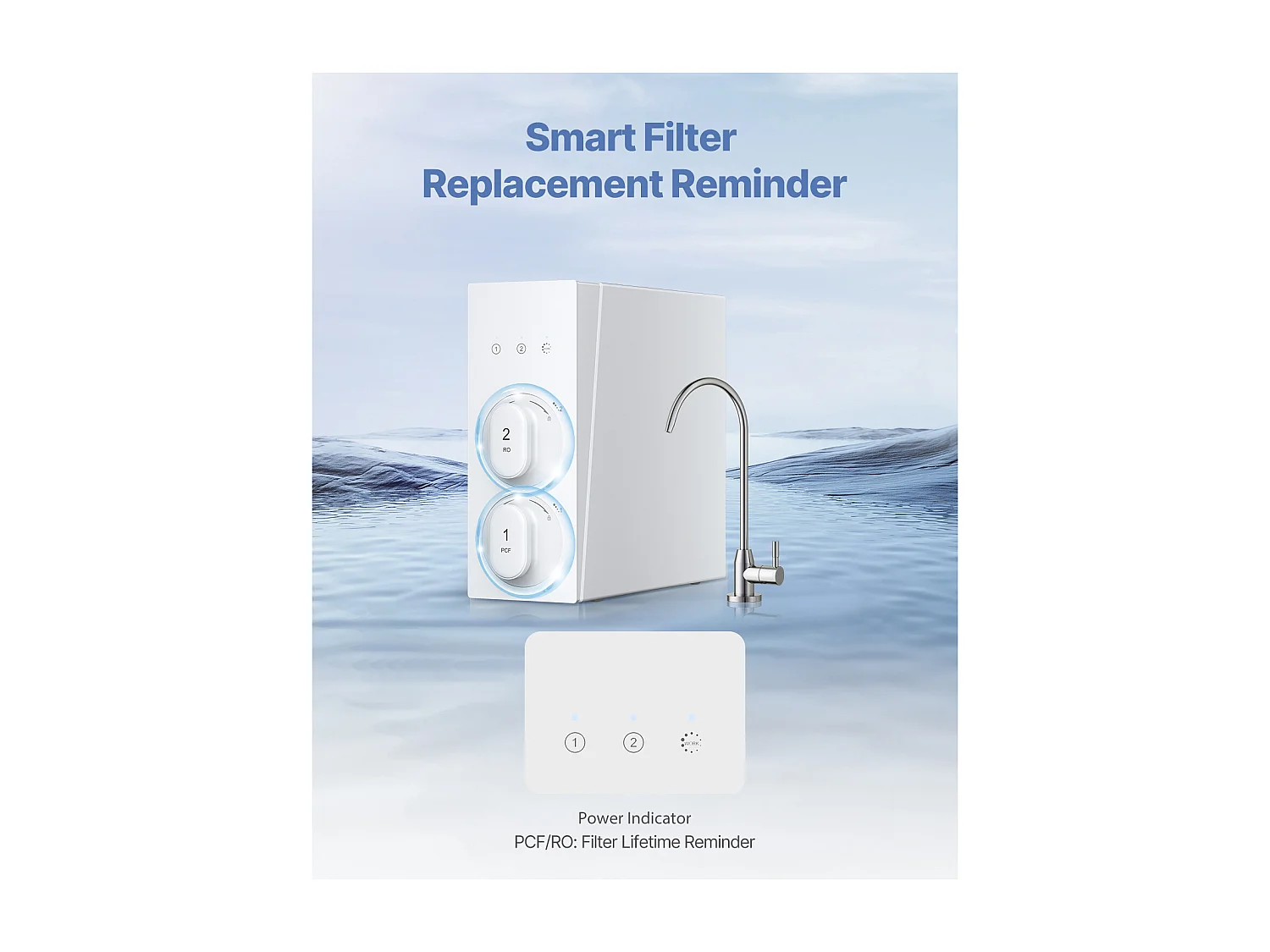 Filtre à Eau SucceBuy Sous Évier à Osmose Inverse Sans Réservoir 400 GPD à 8 Étapes