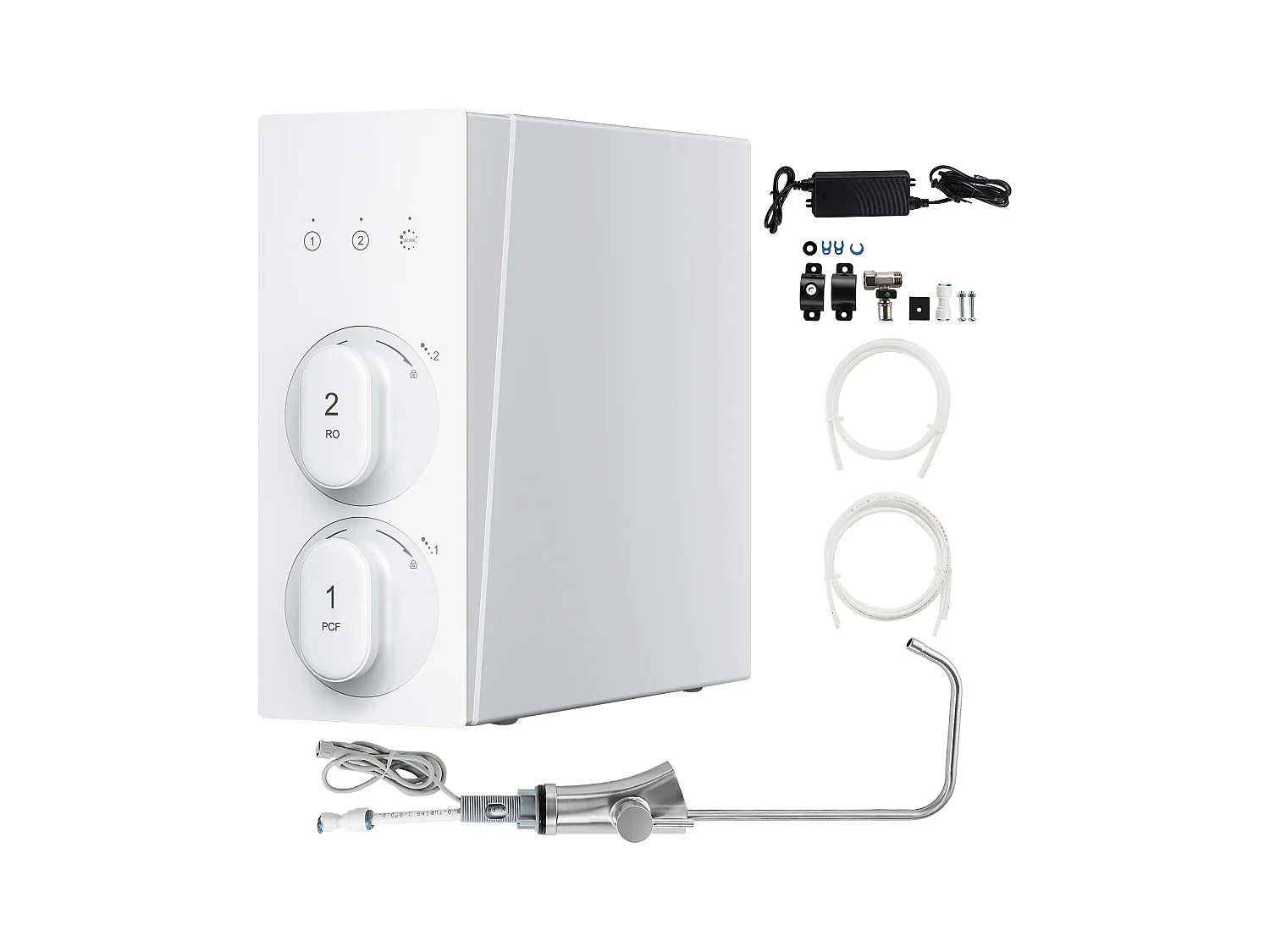 Waterfilter SucceBuy Onderbekken met Omgekeerd Osmose Zonder Reservoir 600 GPD met 8 Stappen