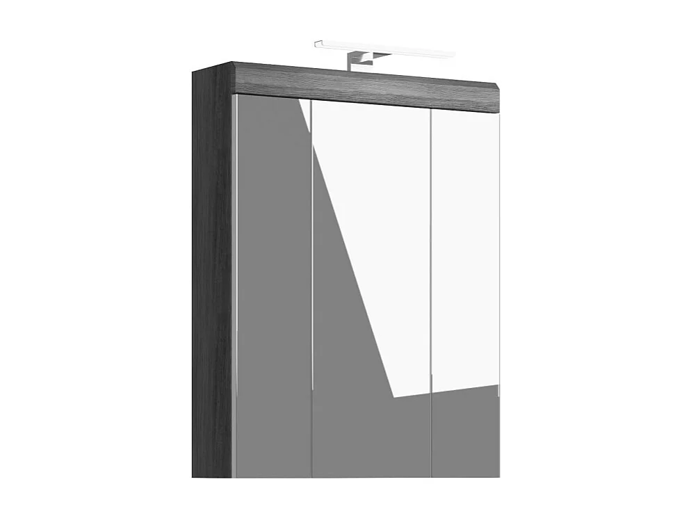 Conjunto de baño SCOTT – Mueble bajo lavabo y armario de almacenamiento con espejo LED