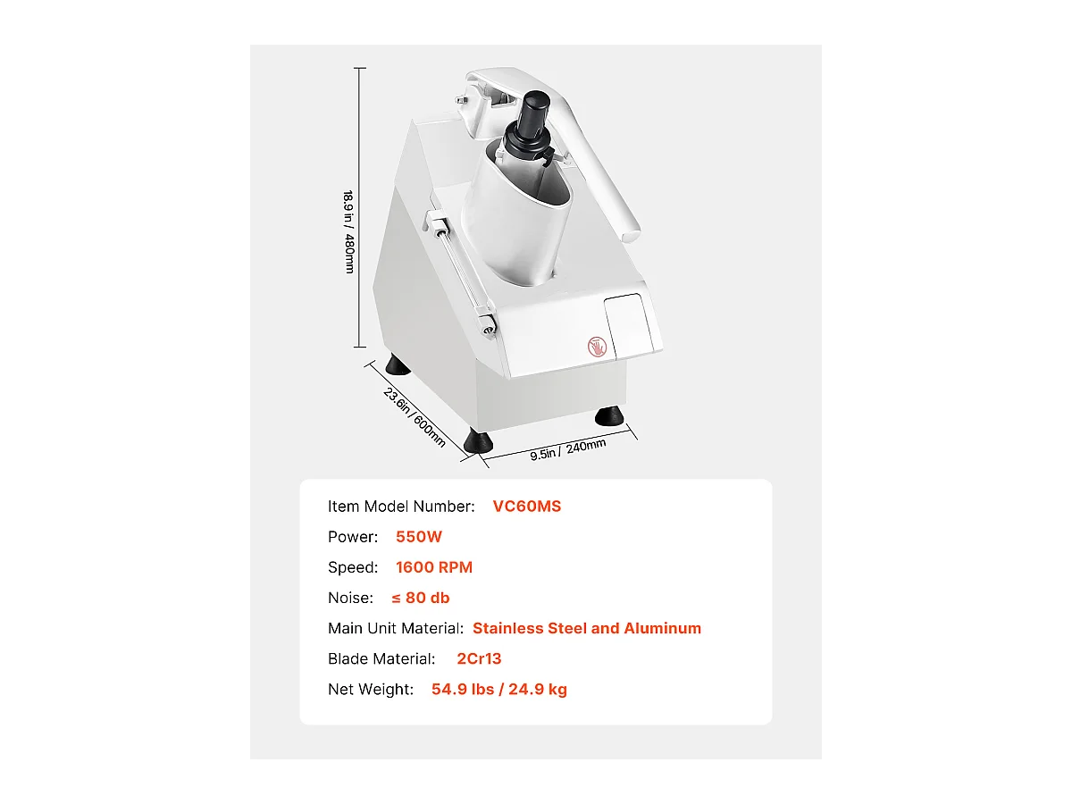 Robot da Cucina e Tritatutto SucceBuy, 550 W, 6 Lame