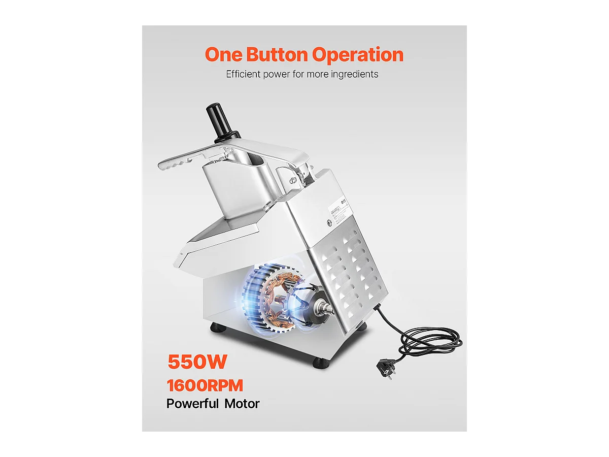 Robot da Cucina e Tritatutto SucceBuy, 550 W, 6 Lame