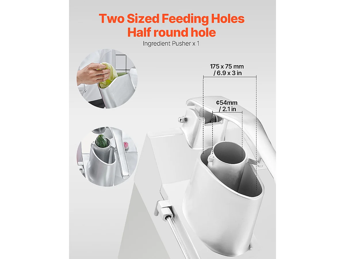 Robot de Cocina y Picadora de Verduras SucceBuy, 550 W, 6 Cuchillas