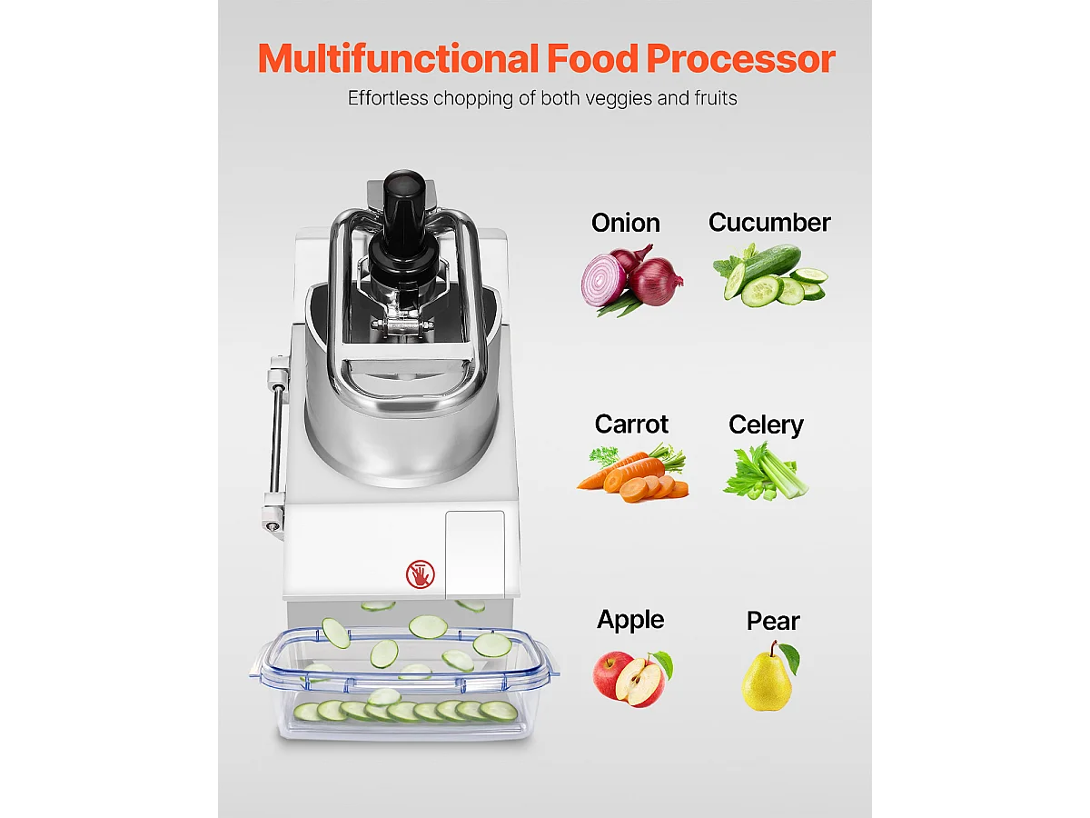 Robot de Cocina y Picadora de Verduras SucceBuy, 750 W, 6 Cuchillas