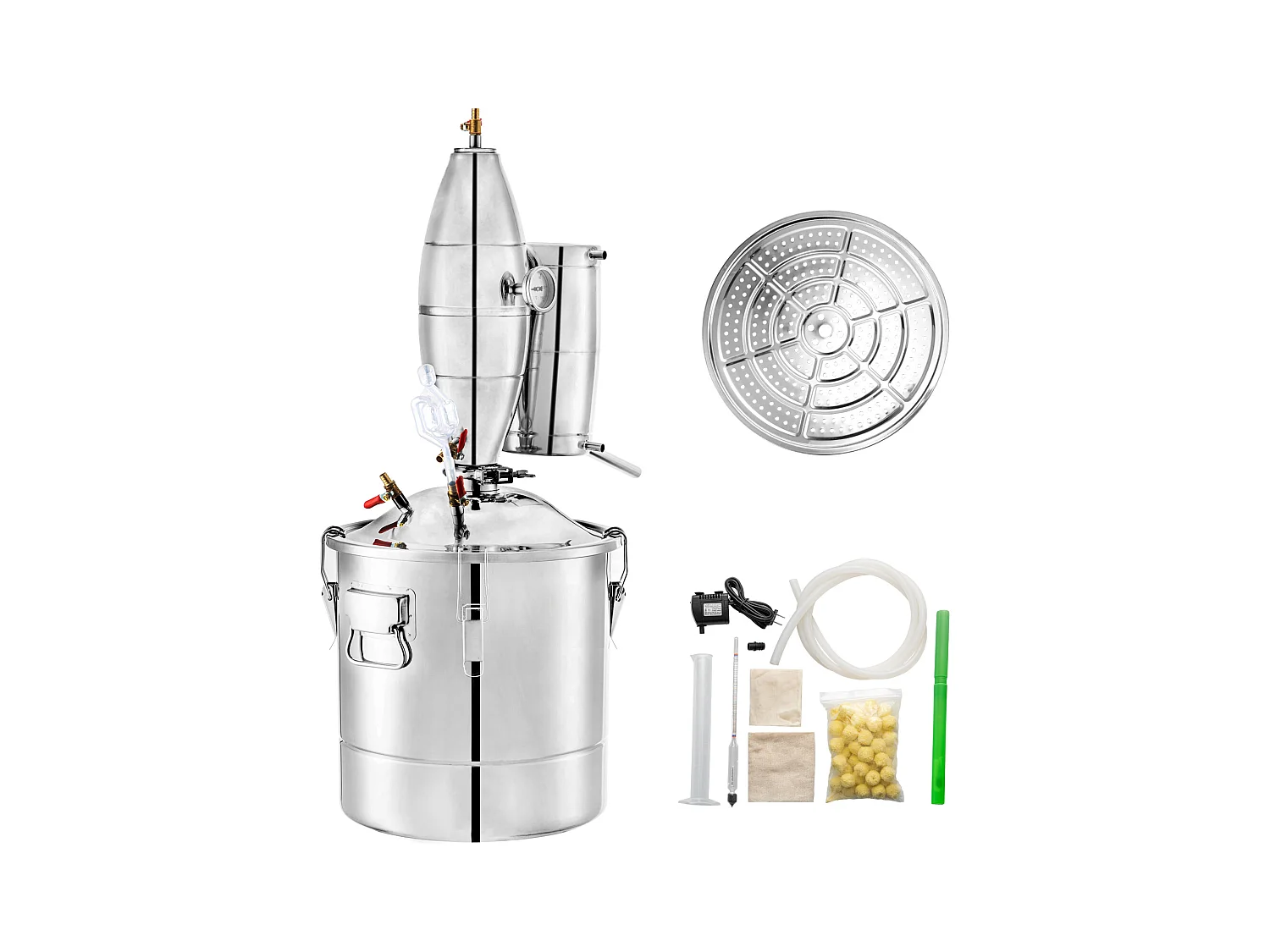 Distillateur d'Alcool SucceBuy 70L, Alambic Moonshine, Chaudière à Vin pour usage domestique