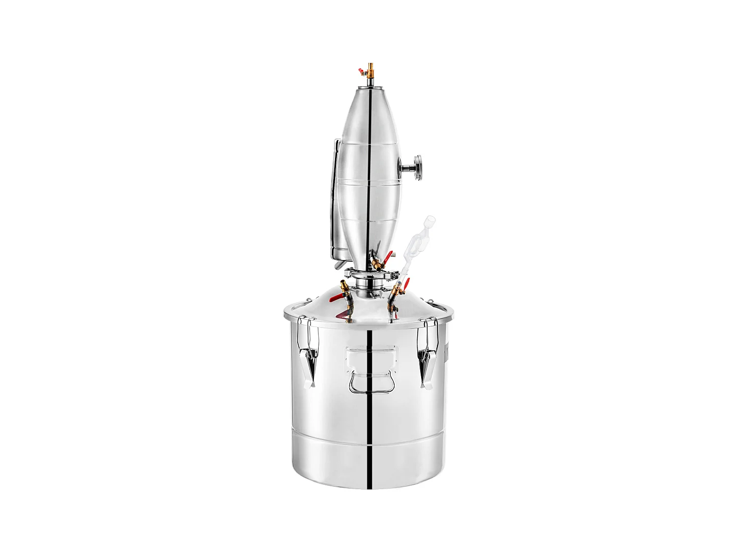 Distillateur d'Alcool SucceBuy 50L Distillateur d'Eau et d'Alcool Moonshine Still, Argent