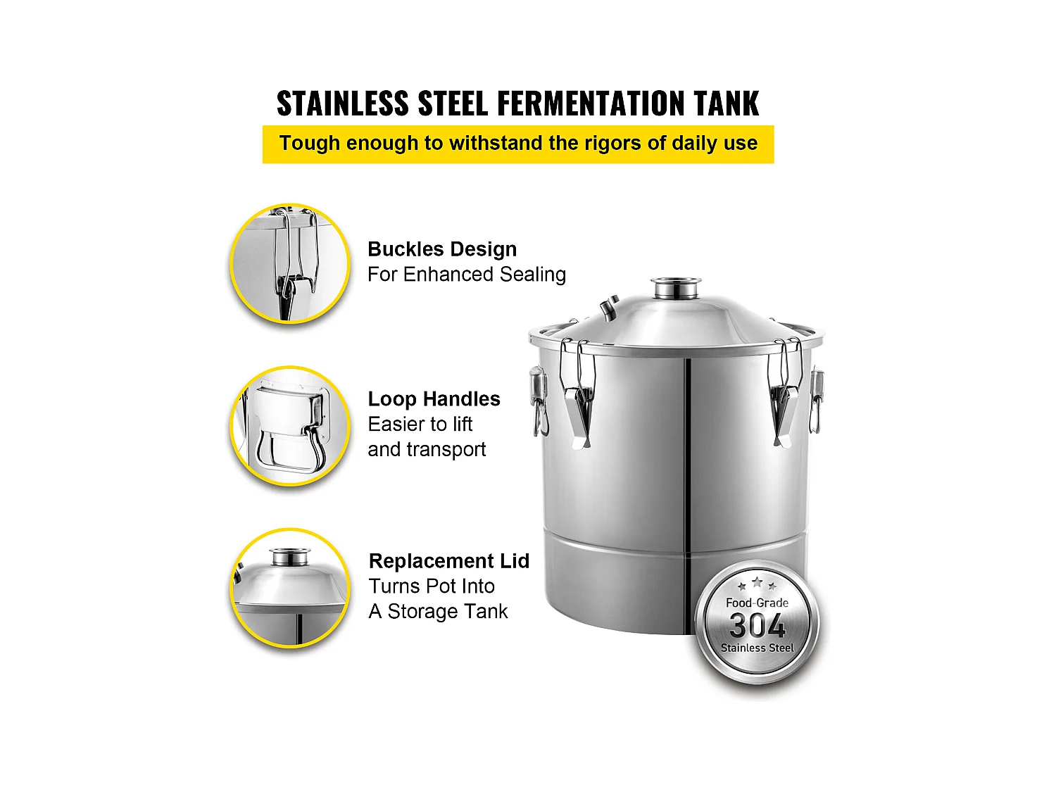 Distillateur d'Alcool SucceBuy Alambic 30 L Inox Home Brewing Kit, Distillateur de Moonshine en Acier Inoxydable, Kit de Brassage Maison