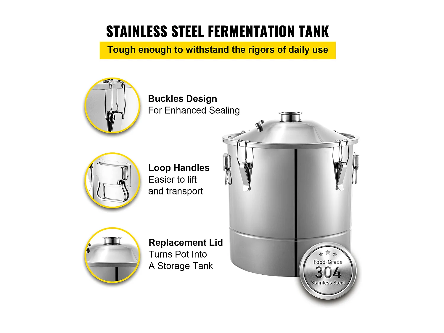 Distillateur d'Alcool SucceBuy Alambic 30 L Inox Home Brewing Kit, Distillateur de Moonshine en Acier Inoxydable, Kit de Brassage Maison