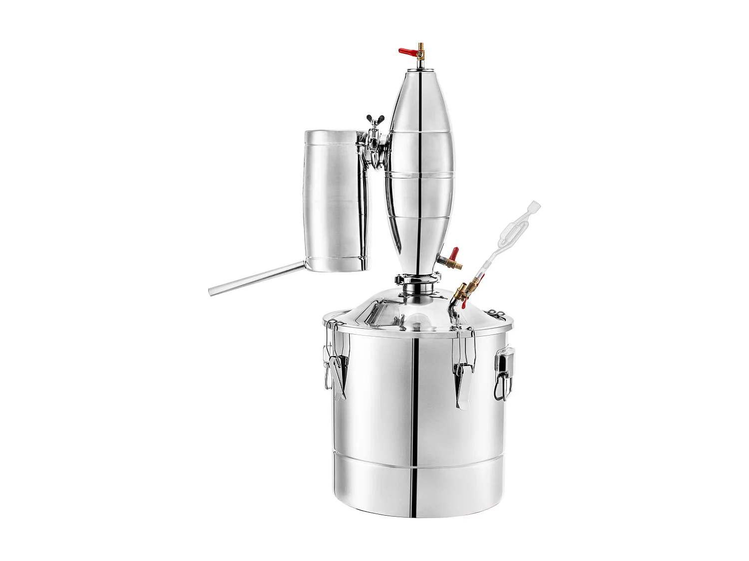 Distillateur d'Alcool SucceBuy Alambic 30 L Inox Home Brewing Kit, Distillateur de Moonshine en Acier Inoxydable, Kit de Brassage Maison