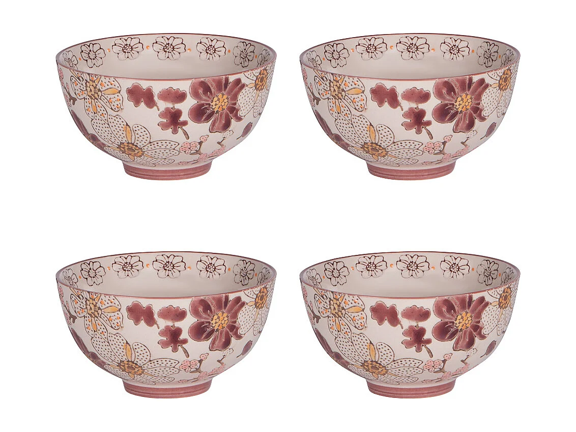 Coffret de 4 coupelles Kiyo 11 cm