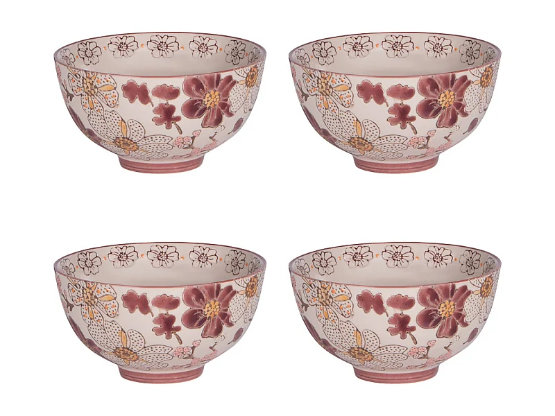 Coffret de 4 coupelles Kiyo 11 cm