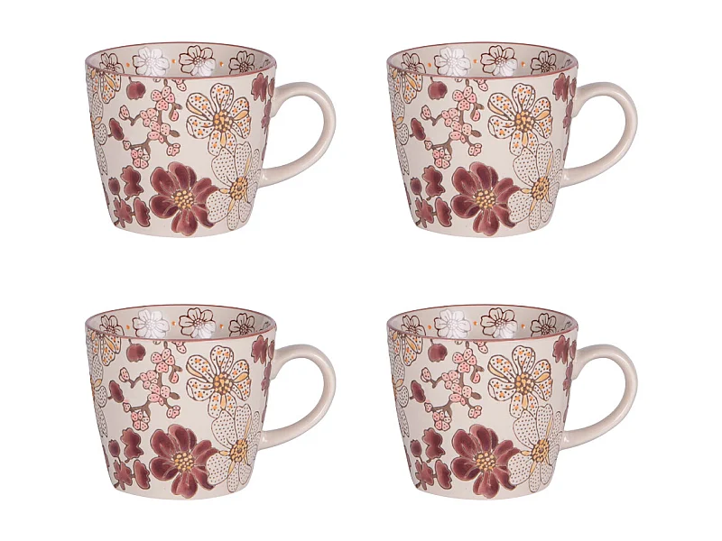 Coffret de 4 tasses Kiyo 36 cl