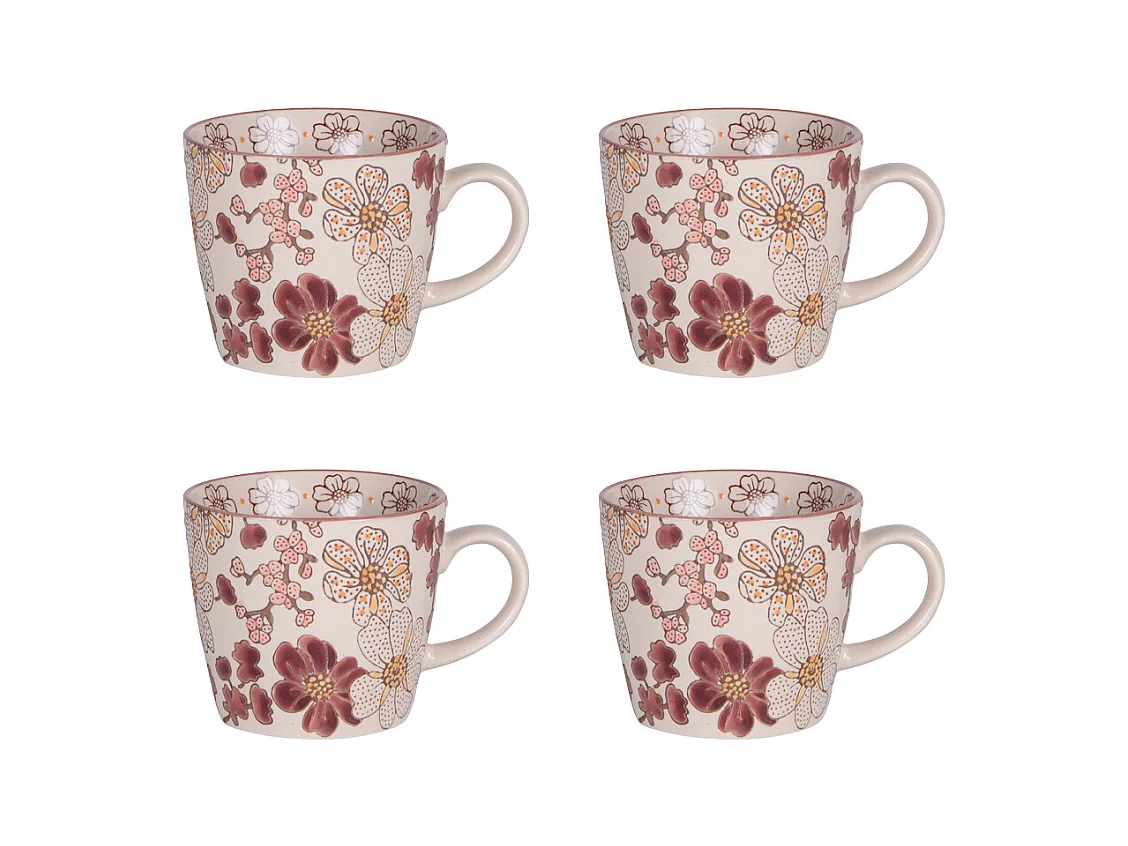 Coffret de 4 tasses Kiyo 36 cl