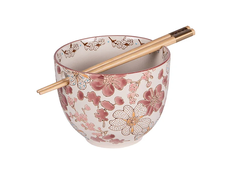 Bol avec baguettes Kiyo 13 cm