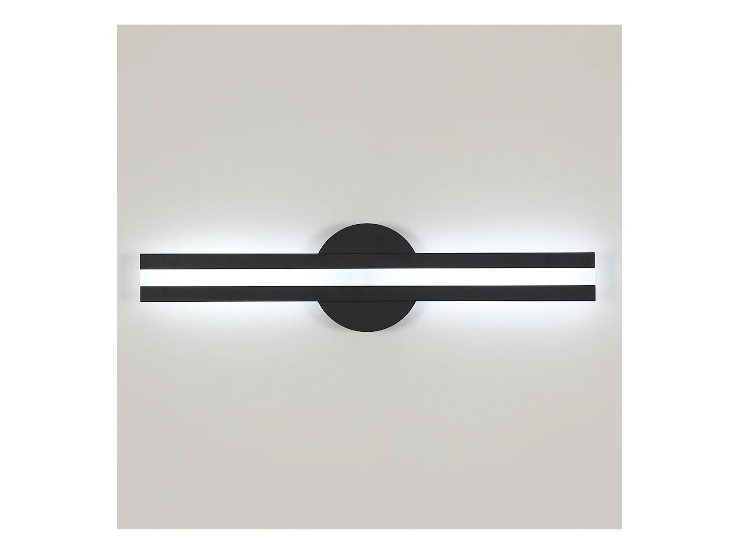 Applique murale LED longue bande acrylique lumière noire et blanche 18W pour salon/chambre/cuisine