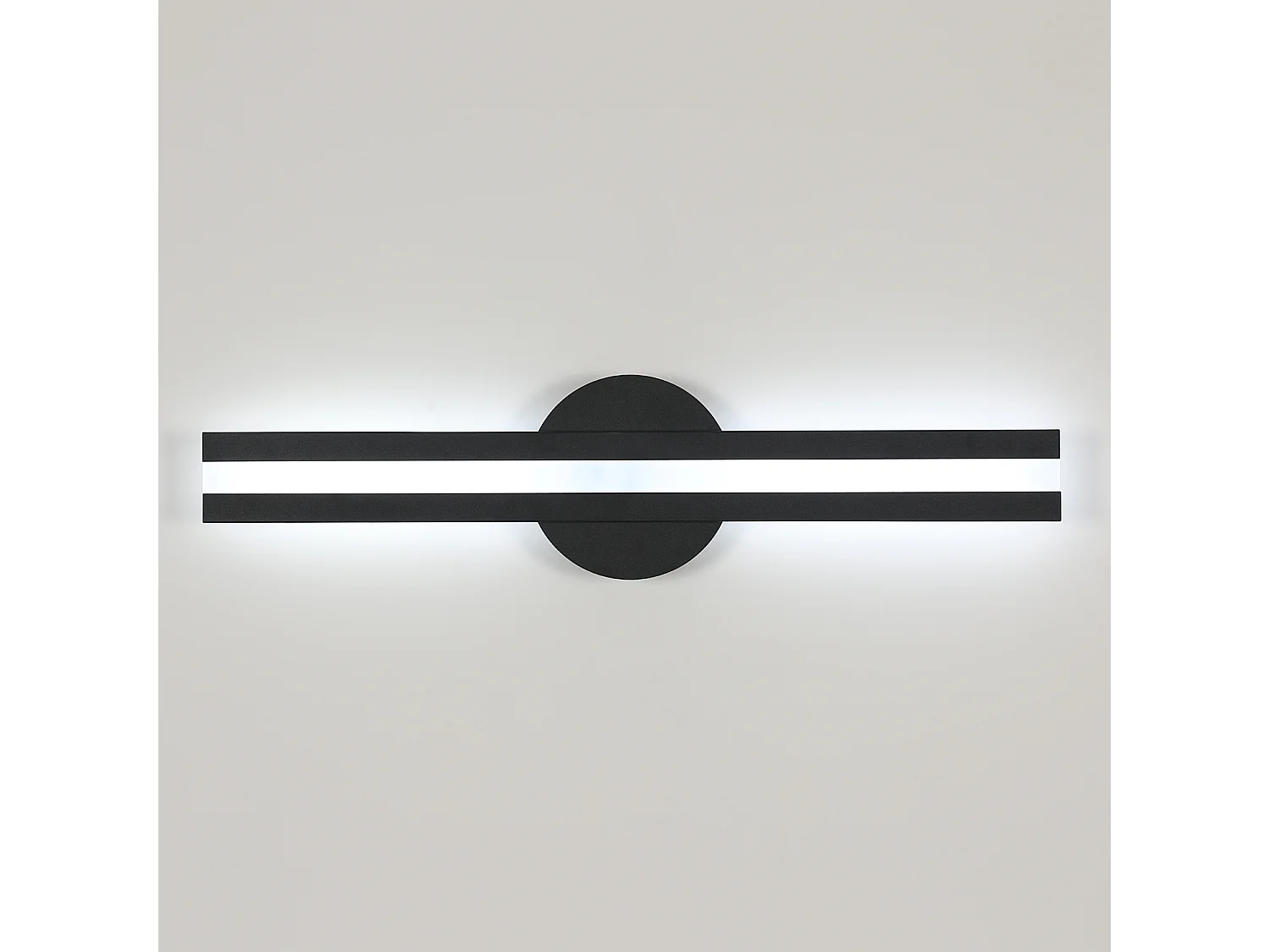 Applique murale LED longue bande acrylique lumière noire et blanche 18W pour salon/chambre/cuisine