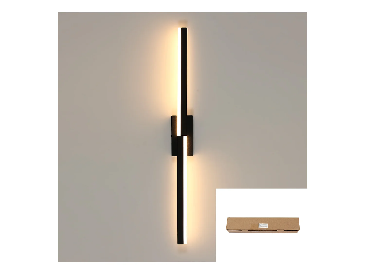 Applique murale nordique simple en acrylique noir, 3 couleurs de lumière, 12 W, pour salon, chambre à coucher, cuisine