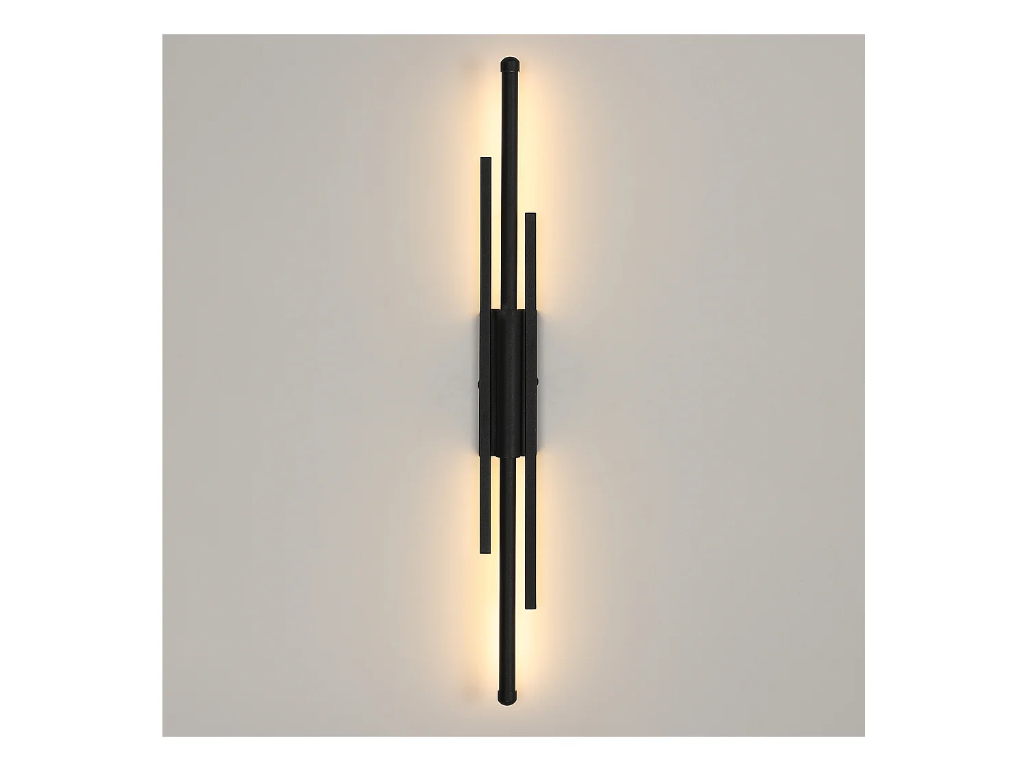 Applique murale LED longue bande noire 3 couleurs de lumière 8 W pour salon/chambre/cuisine