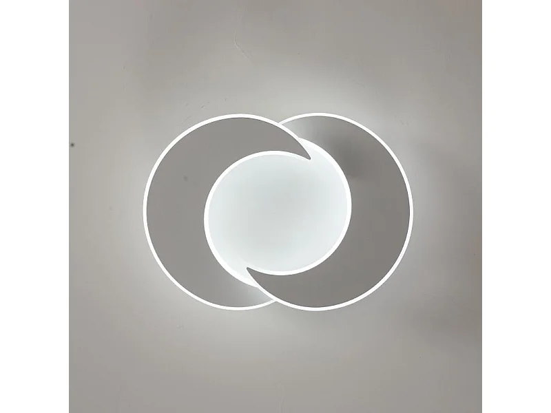 Plafonnier rond en acrylique blanc sable, 35 W, pour salon, chambre à coucher, cuisine
