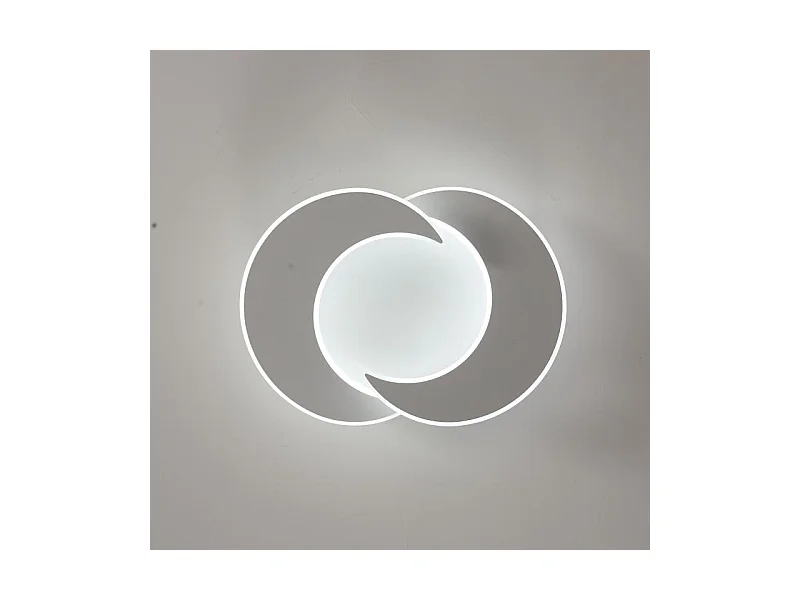 Plafonnier rond en acrylique blanc sable, 35 W, pour salon, chambre à coucher, cuisine