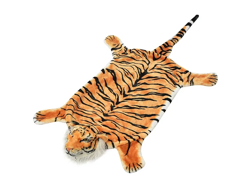 Pluche Tijgerkleed 144 cm Bruin Realistische Decoratie voor Kinderen en Volwassenen