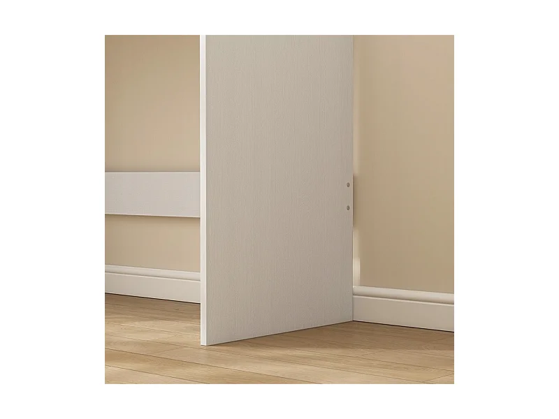 MODERNER WEISSER COMPUTERTISCH MIT 2 SCHUBLADEN LOFT TOILETTENTISCH 100 CM