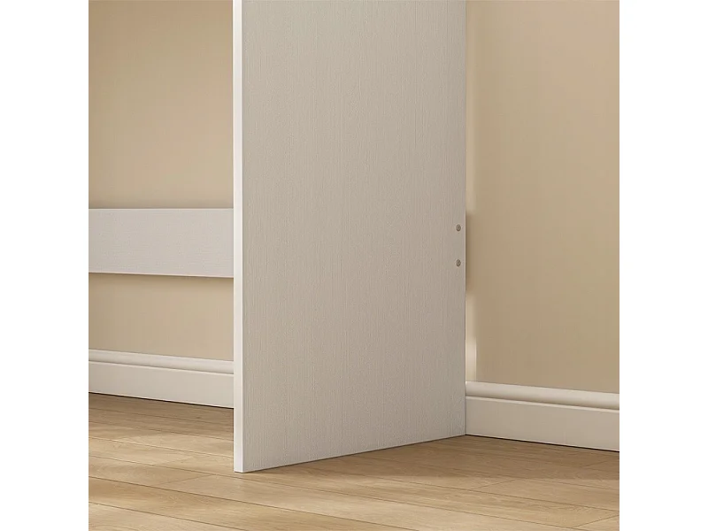 WIT MODERN COMPUTERBUREAU MET 2 LADEN LOFT TOILETTABEL 100 CM