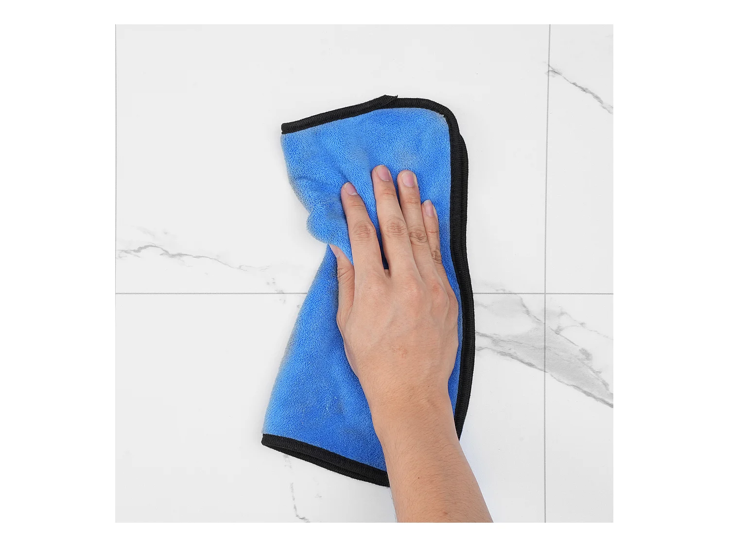 Revêtement de Sol SucceBuy en Vinyle Auto-adhésifs 82.55cm 1.5mm d'Épaisseur, à Décoller, Texture en Marbre Blanc pour la Décoration Intérieure