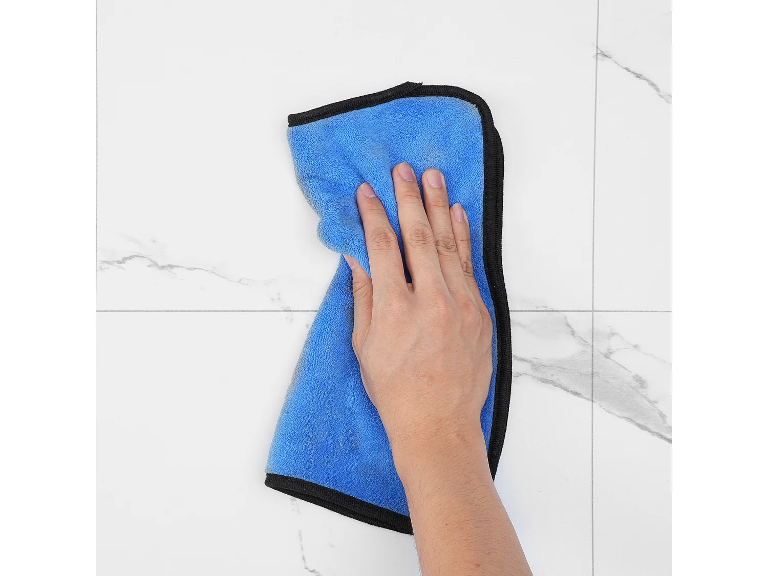 Revêtement de Sol SucceBuy en Vinyle Auto-adhésifs 82.55cm 1.5mm d'Épaisseur, à Décoller, Texture en Marbre Blanc pour la Décoration Intérieure