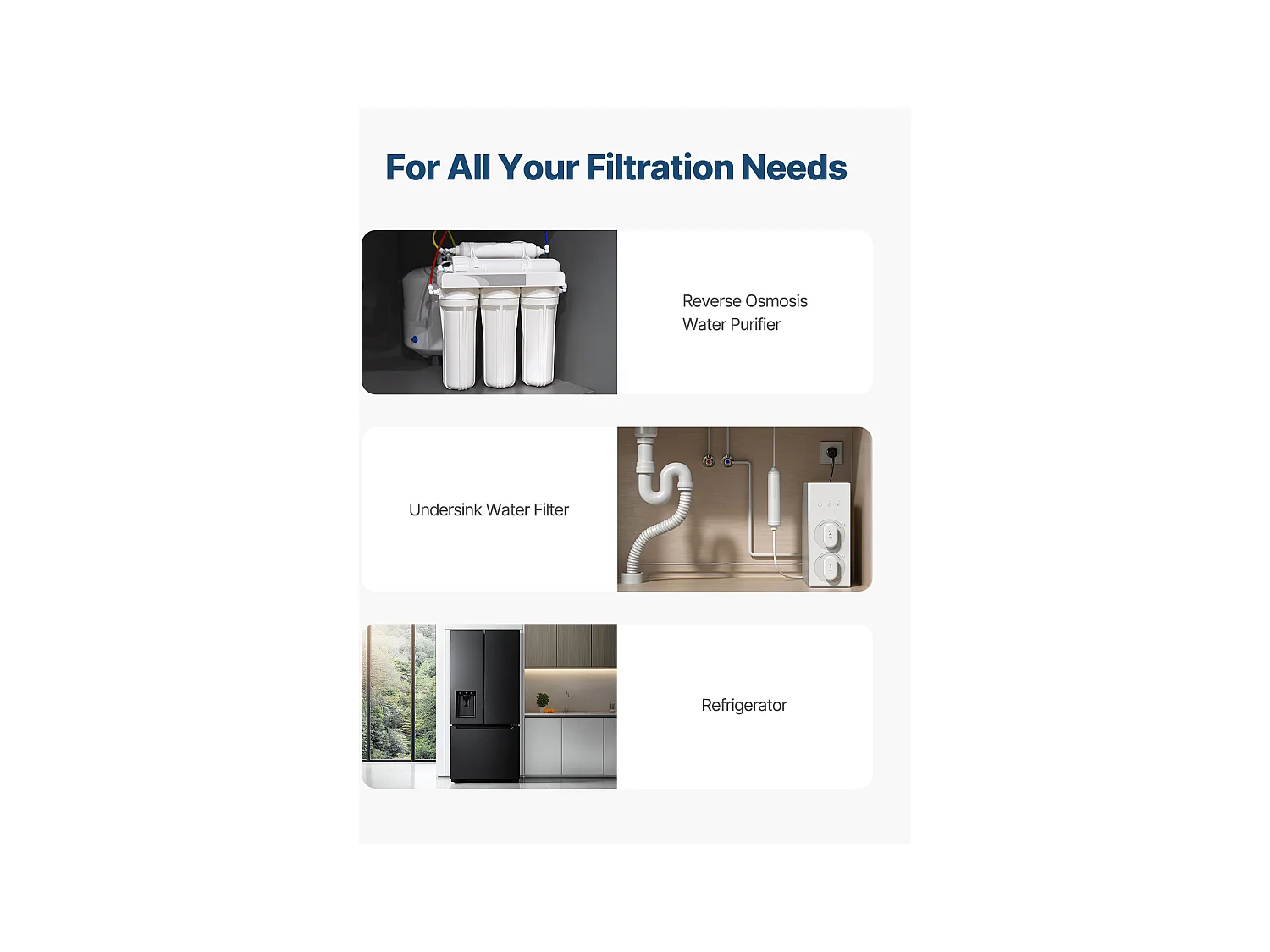 Filtre SucceBuy de Reminéralisation 4164L, Remplacement Idéal du Filtre à Eau Sous l'Évier