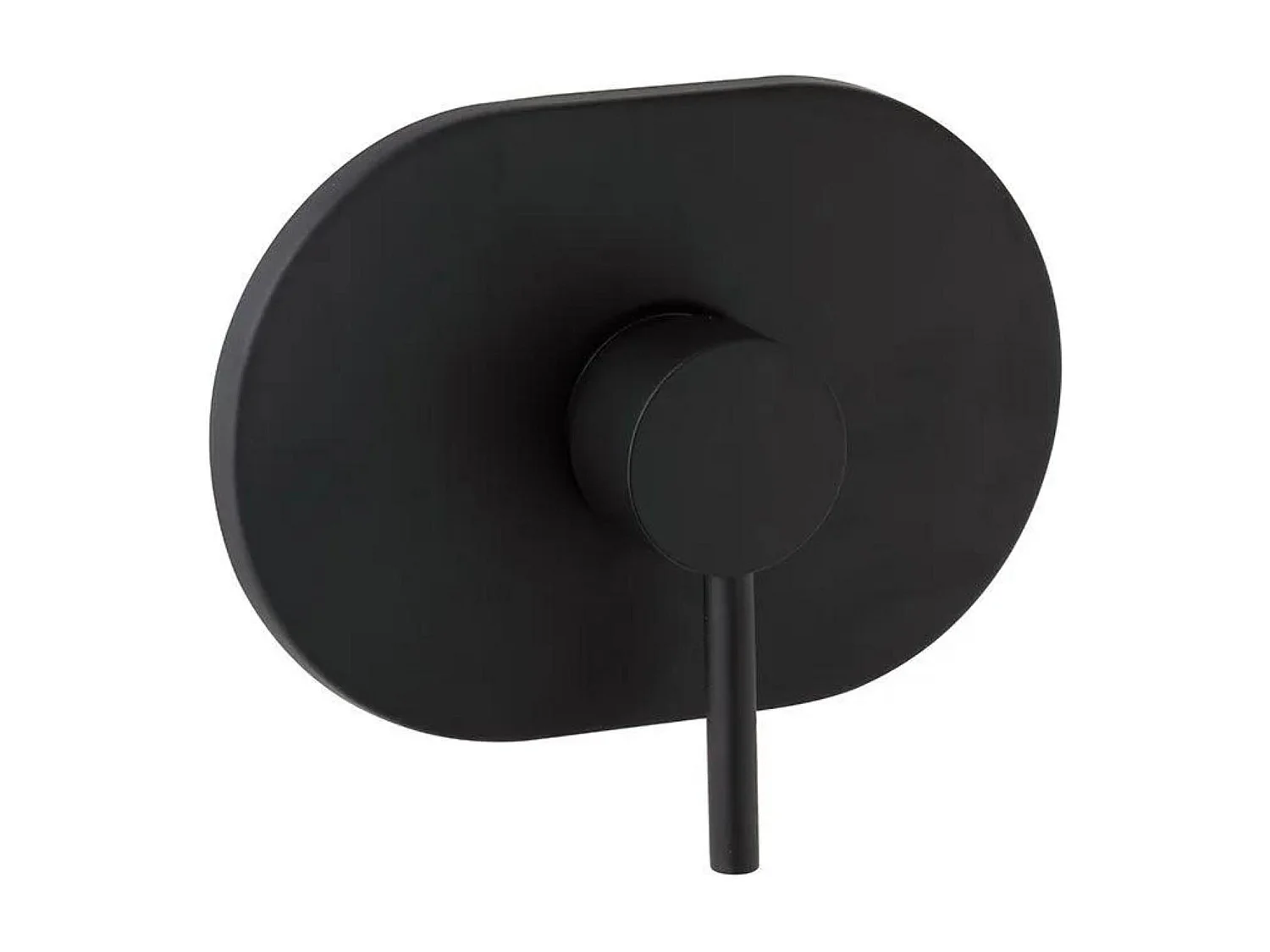 Inbouw douchemengkraan "Kevar" in zwart messing met matte afwerking