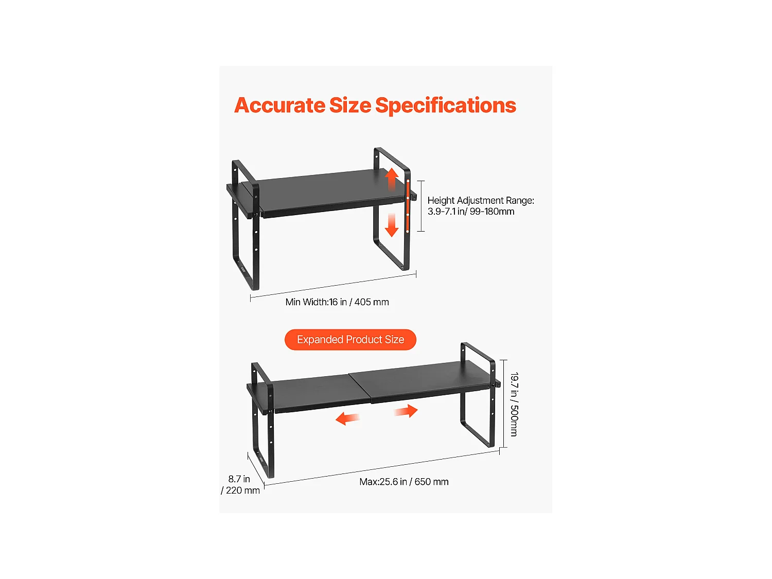 Étagère à Épices SucceBuy 2-Tier en Acier Cabinet Organisateur Étagère pour Le Stockage et L'Organisation des Épices