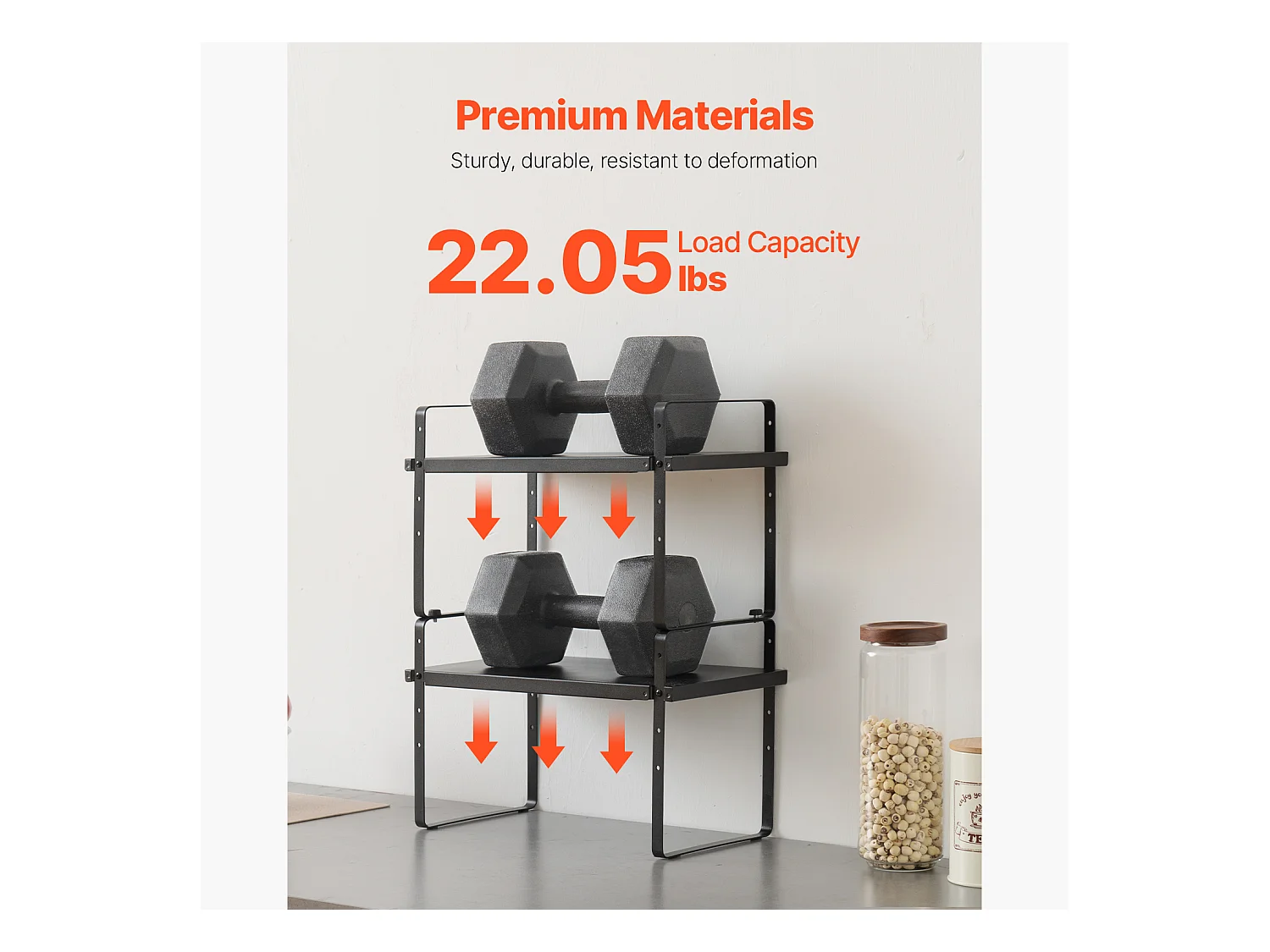 Étagère à Épices SucceBuy 2-Tier en Acier Cabinet Organisateur Étagère pour Le Stockage et L'Organisation des Épices