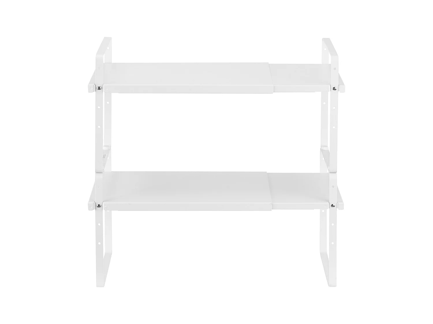 Étagère à Épices SucceBuy Étagère à Épices à 2 Niveaux Ajustable de 99 à 180 mm, Couleur Blanche