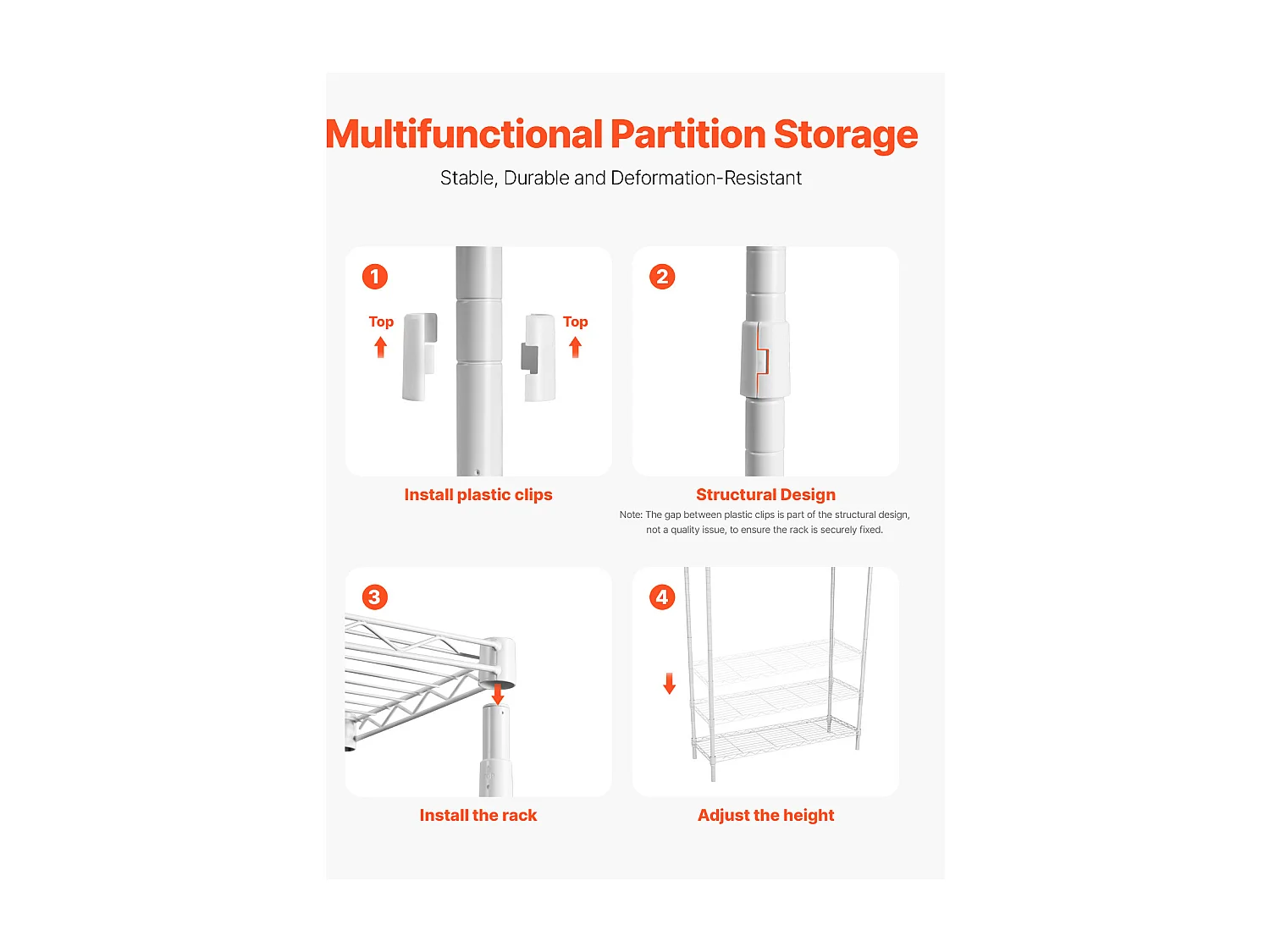 Półka na Pralkę SucceBuy Stojak do Przechowywania Pralek i Suszarek, Pojedynczy Poziom, 3-Poziomowa Półka, Biały