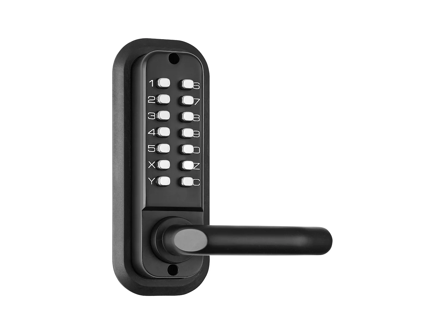 Serrure de Porte d'Entrée Mécanique Sans Clé SucceBuy, Clavier à 14 Chiffres, Double Face