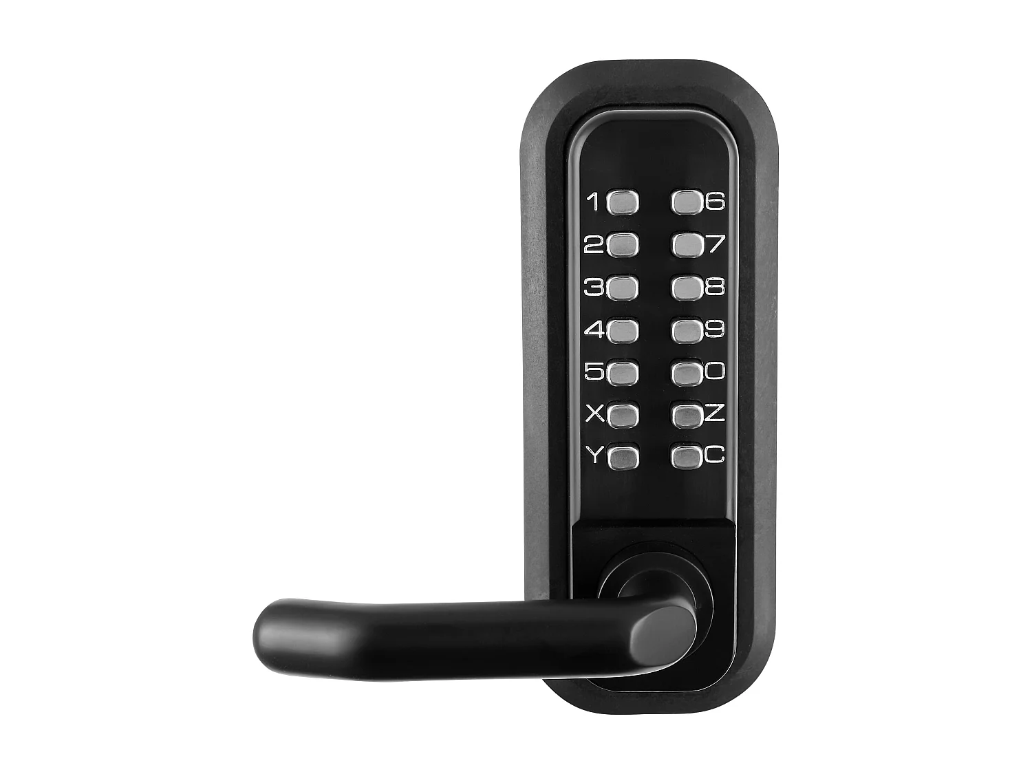 Serrure de Porte d'Entrée Mécanique Sans Clé SucceBuy, Clavier à 14 Chiffres, Double Face