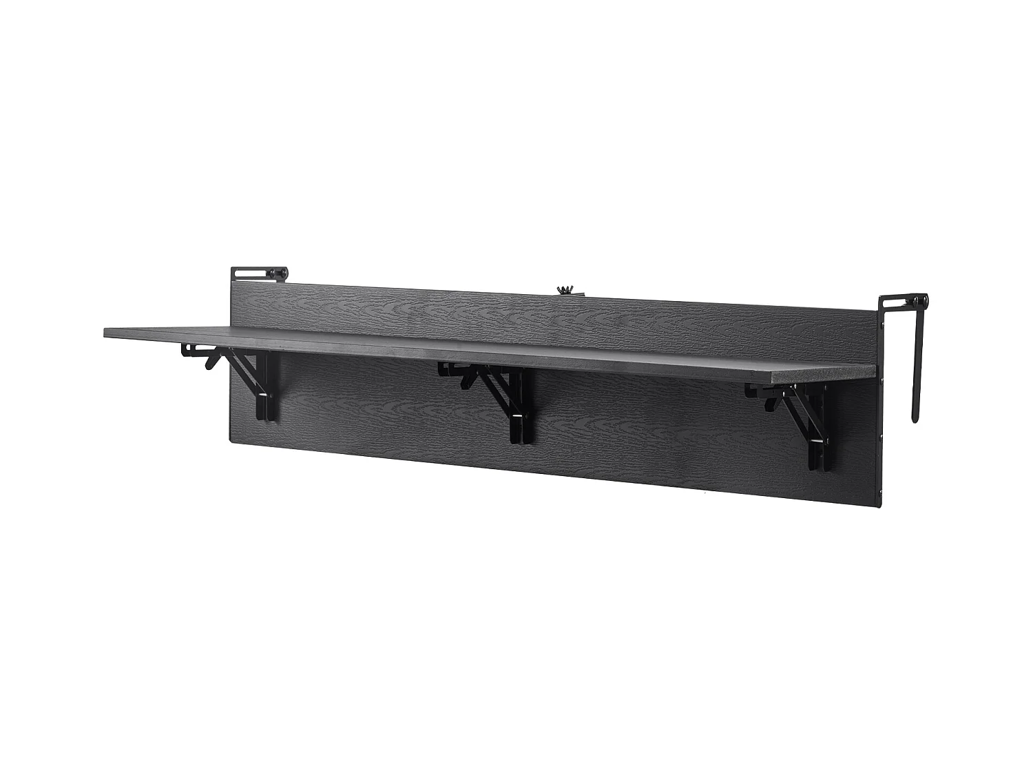 Table Suspendue SucceBuy 30 x 122cm Garde Corps de Patio Extérieur Pliable, Capacité de Charge de 23kg, pour Patio et Terrasse en Extérieur