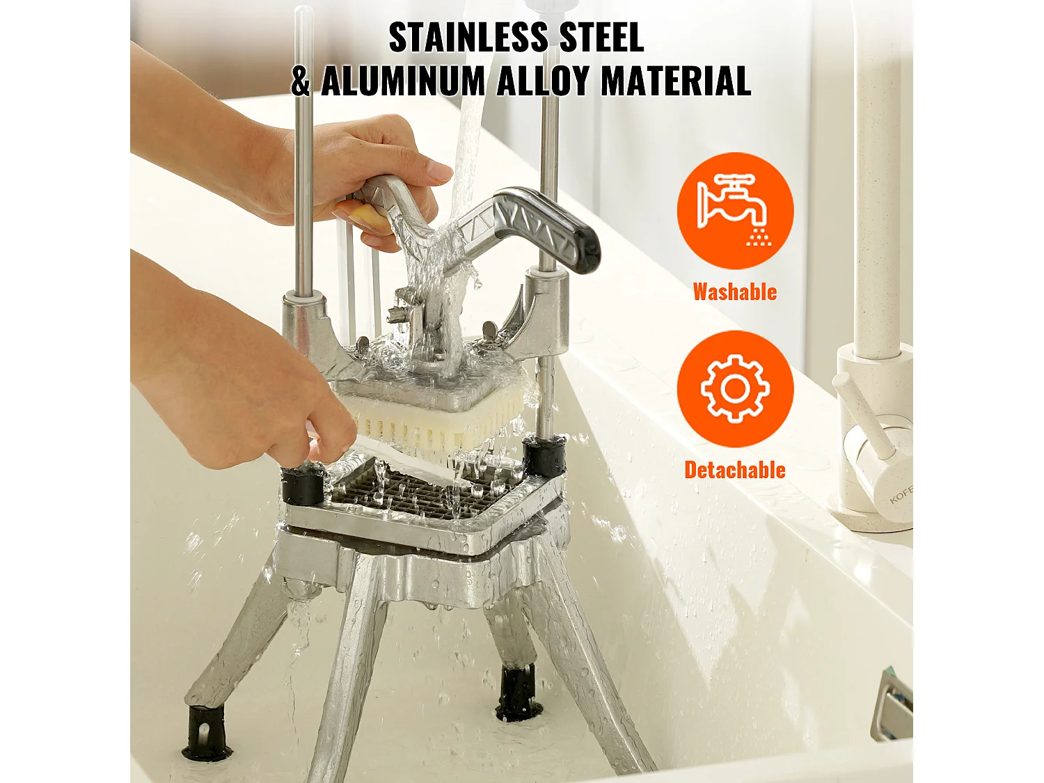 Coupe-Légumes et Fruits SucceBuy 0.95cm pour Usage Commercial Coupe-Tomates et Aliments