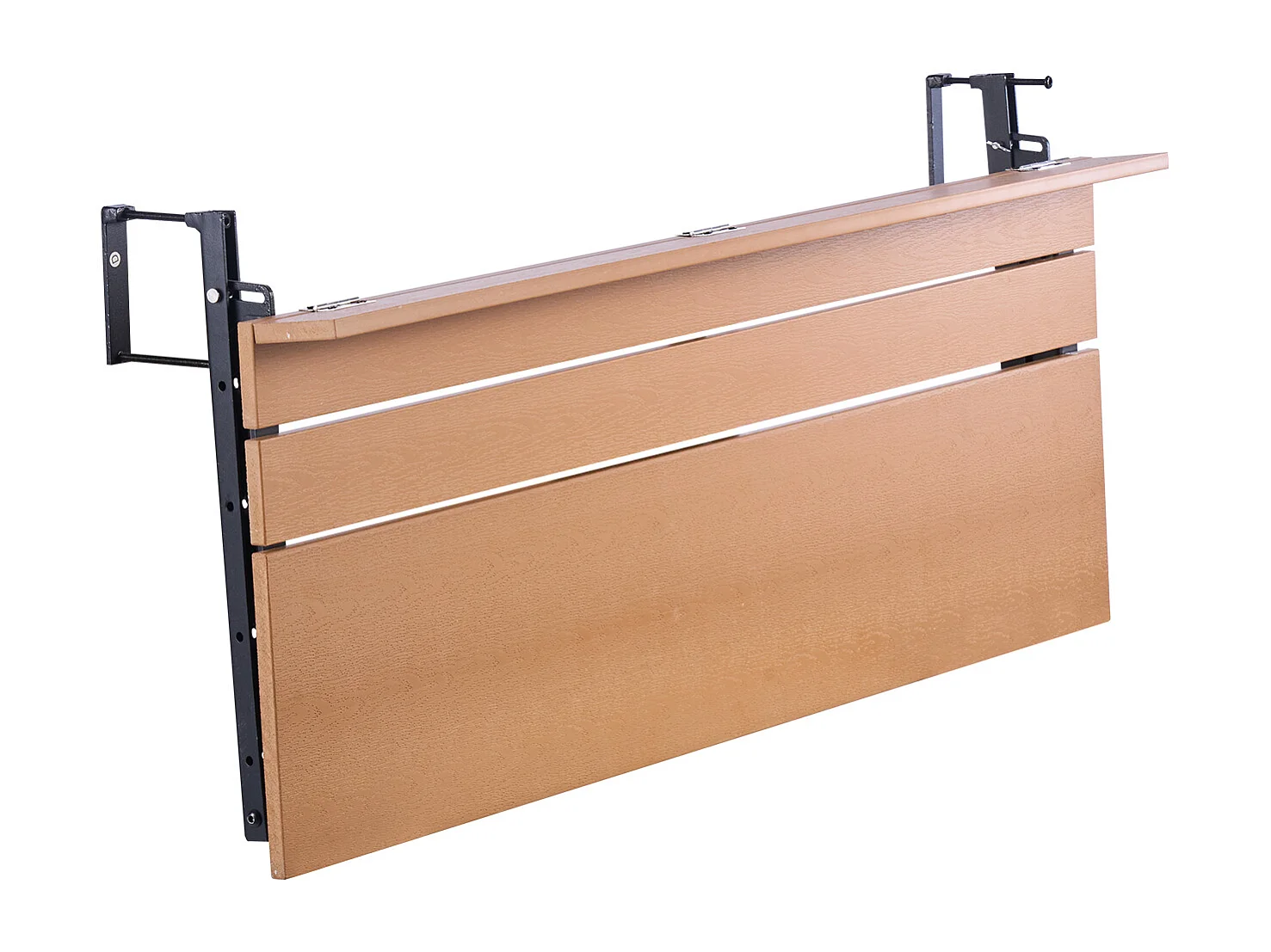 Table Suspendue SucceBuy pour Balcon 38 x 99cm avec Balustrade Réglable pour Patio Extérieur