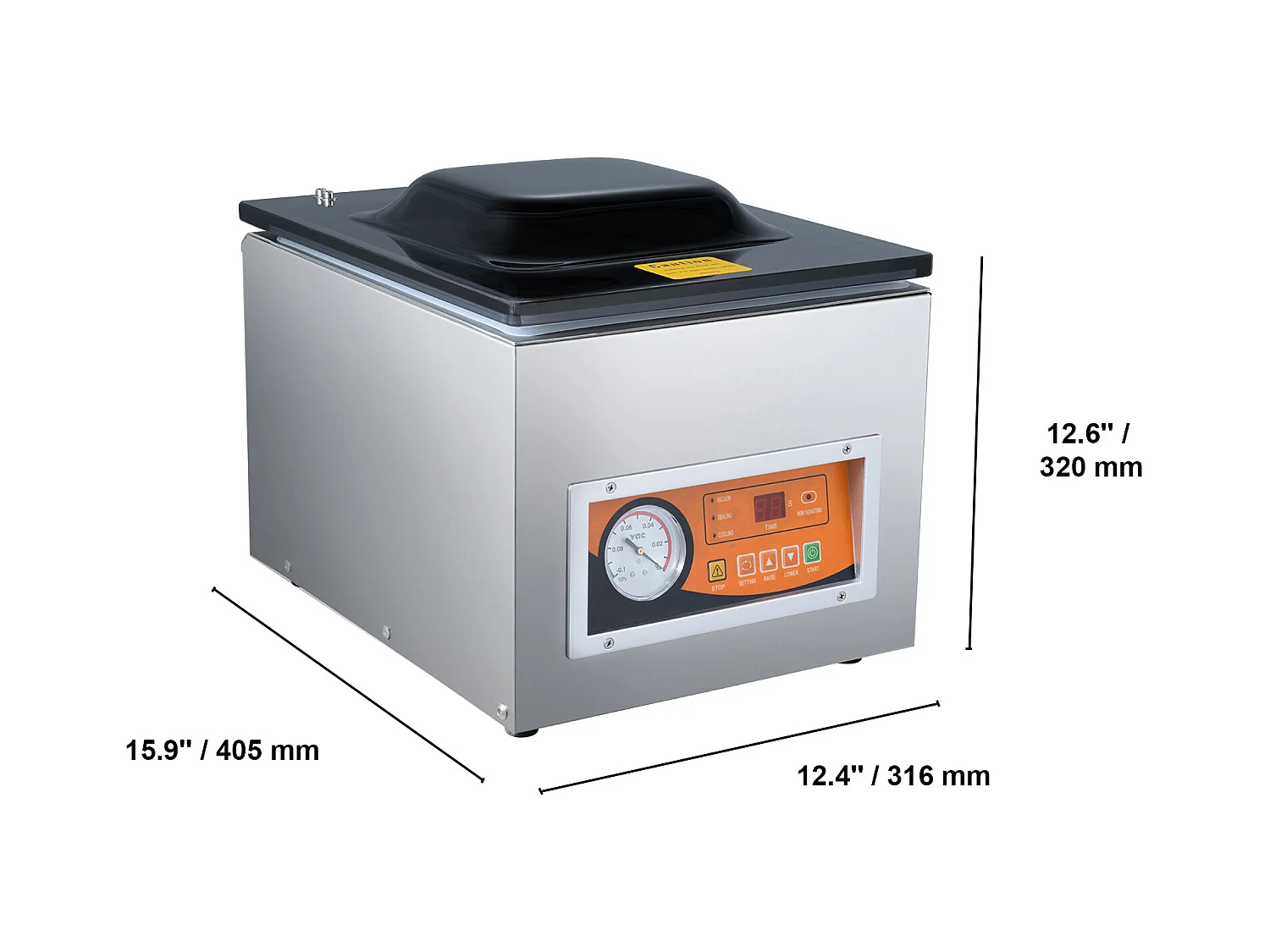 Machine à Emballer Sous Vide à Chambre SucceBuy, 260 W, pour Usage Commercial