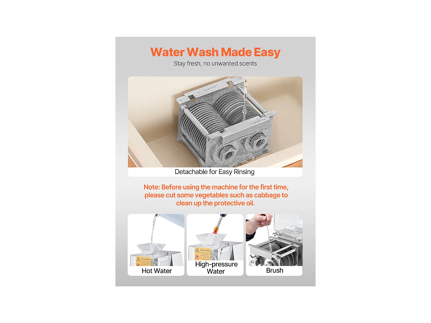 Trancheuse à Viande électrique SucceBuy 850 W, Appareil de Découpe Professionnel