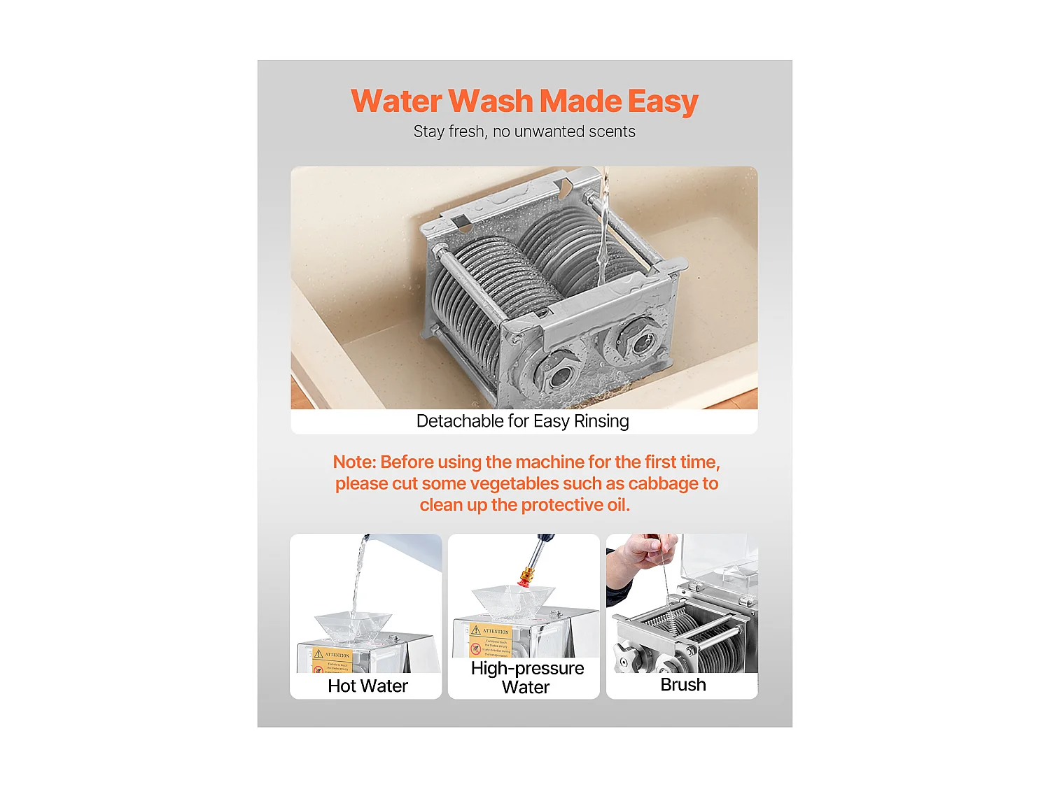 Trancheuse à Viande électrique SucceBuy 850 W, Appareil de Découpe Professionnel