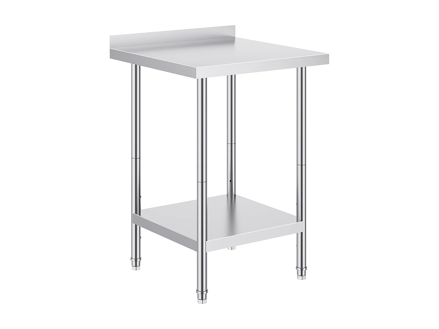 Table de Travail SucceBuy Table de Travail en Acier Inoxydable 60.96 x 60.96 cm Table de Préparation des Aliments pour Cuisine Commerciale