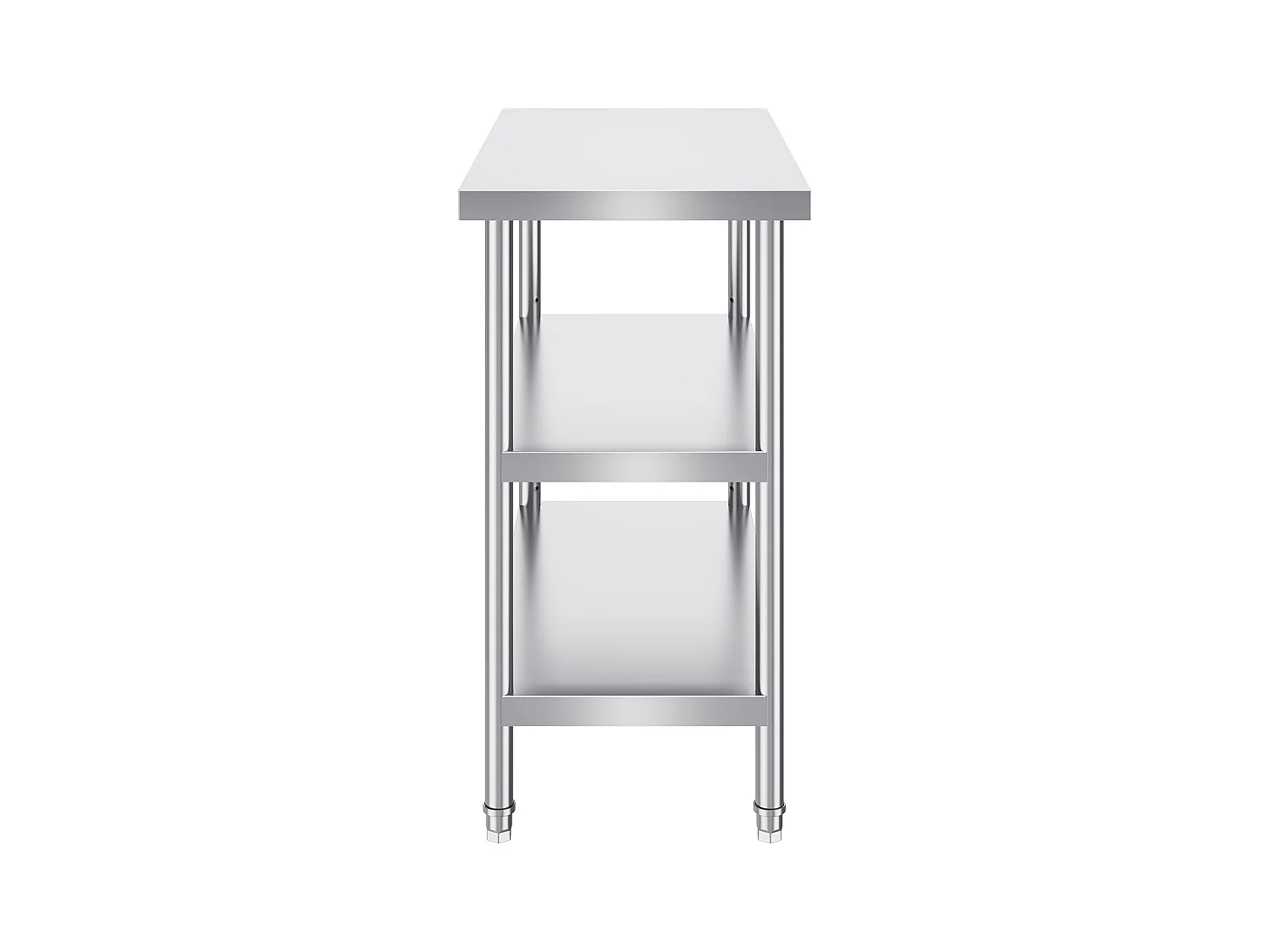 Table de Travail SucceBuy Table de Préparation des Aliments en Acier Inoxydable 45.7 x 91.4 cm pour Cuisine Table de Travail Commerciale