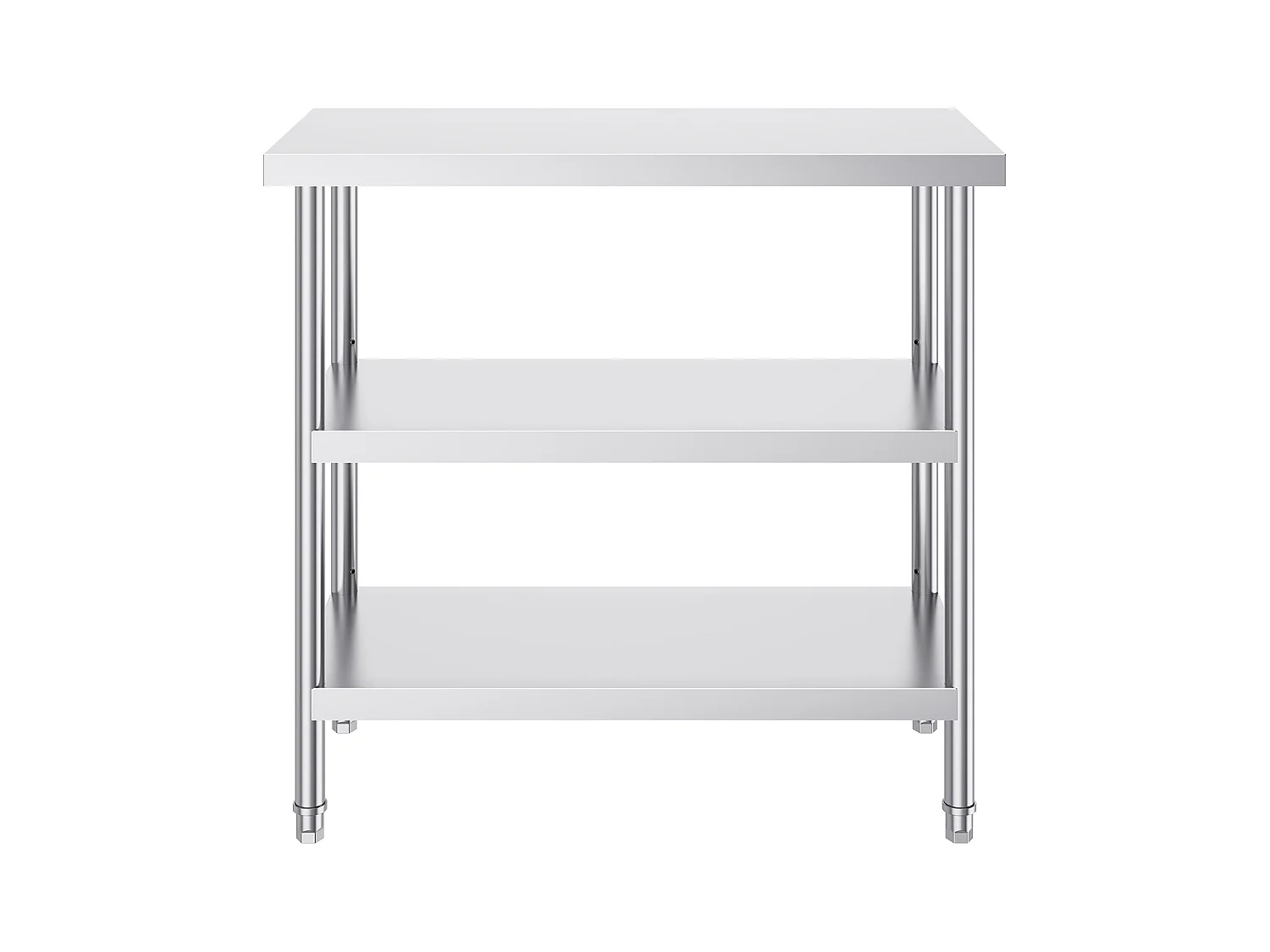 Table de Travail SucceBuy Table de Préparation des Aliments en Acier Inoxydable 45.7 x 91.4 cm pour Cuisine Table de Travail Commerciale