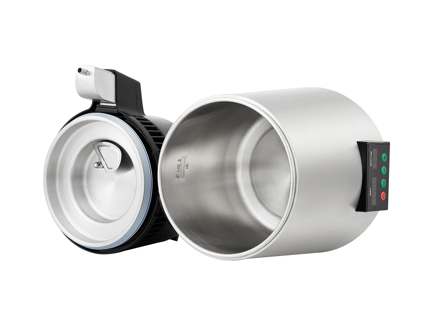 Distillateur d'eau domestique de 4 L SucceBuy, Machine à eau Distillée 1L/H avec Affichage de la Température, Solution de purification compacte, Argent