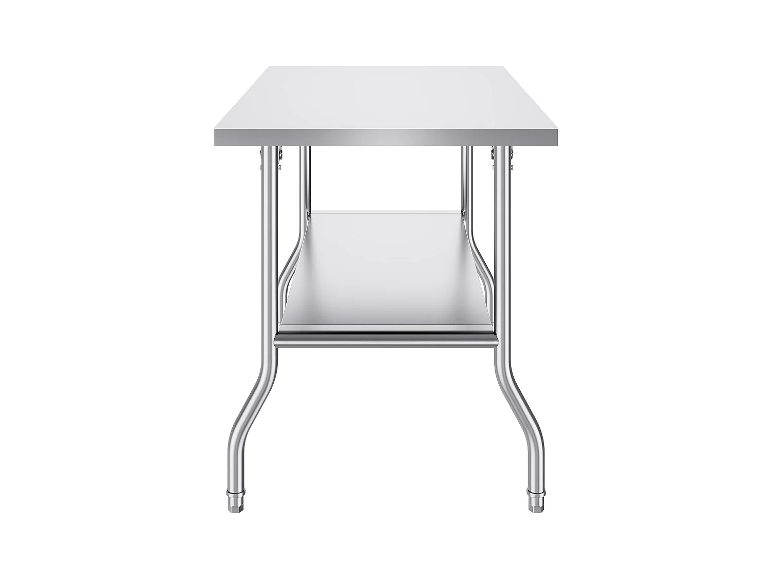 Mesa de Trabalho Cozinha SucceBuy, 122 x 76,2 cm, Mesa de Preparação Comercial Plegável, para Cozinha em Casa, Restaurante, Garagem