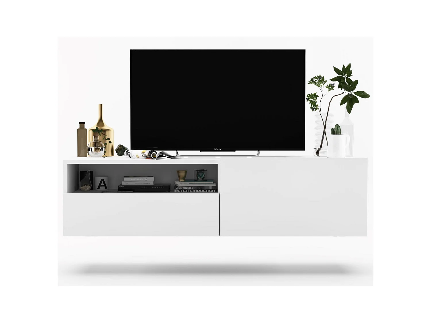 Szafka RTV SELF 120 biała mat